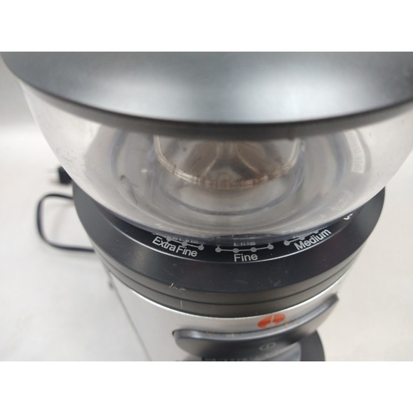 ESPRESSIONE PROFESSIONE CONICAL BURR COFFEE GRINDER BLACK/SiILVER MEC-5198 WORKS - Picture 6 of 10